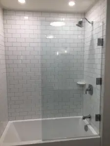 A combined bathing tub and shower offers the greatest functionality for your investment in a bathroom interior and you can use the savings to make it spectacular.