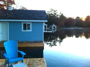 The boathouse design has been built by Lakewood Construction.